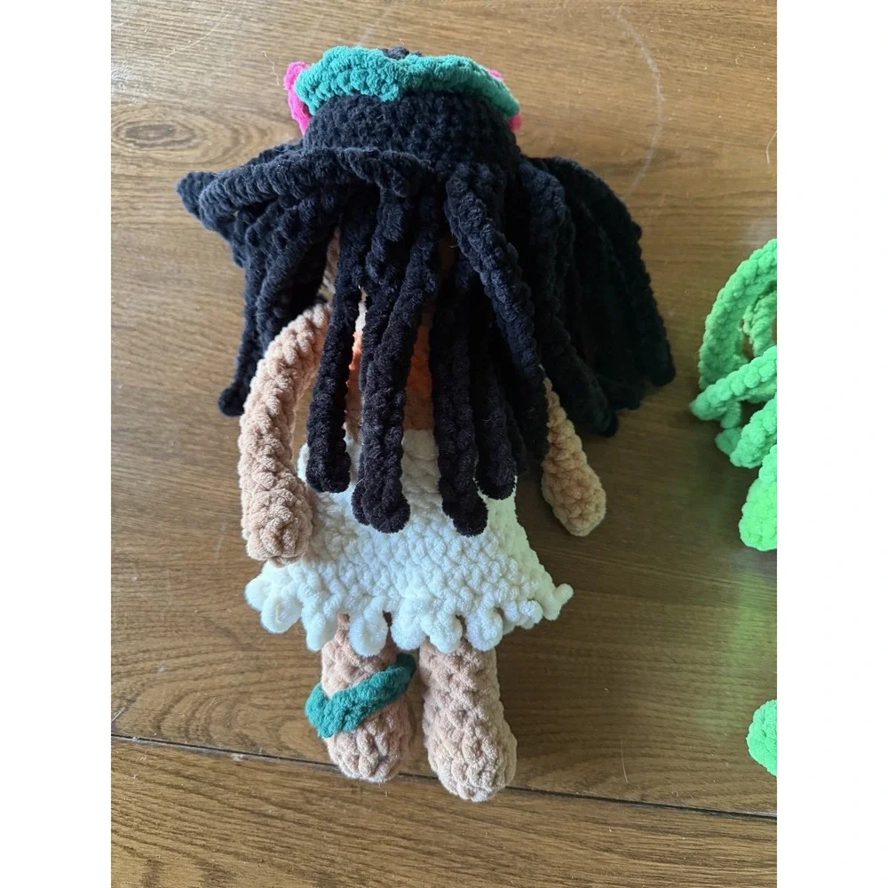 Handmade Crochet Moana & Te Fiti Doll Set 12
